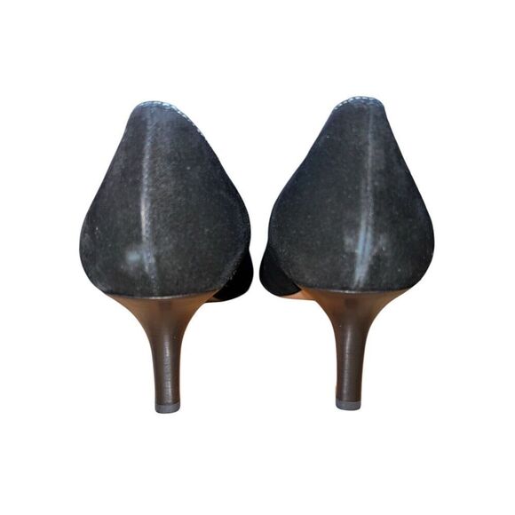 Collection Fifty Nine Lulu Black Suede Pointed Toe Pumps Women’s Size 10 NWB - Picture 6 of 11